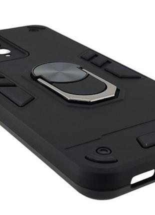Чохол armored ring для xiaomi redmi note 12 4g протиударний із підставкою кільце чорний 2