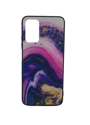 Чехол glass case для xiaomi redmi 9t бампер marble