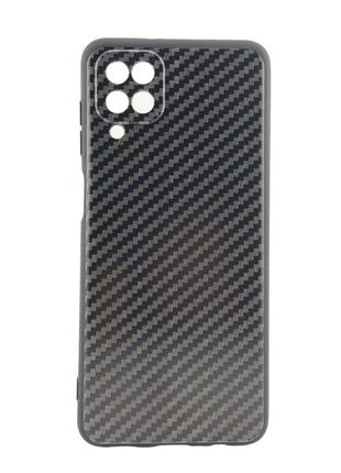 Чехол soft carbon для samsung galaxy a12 / a125 бампер силикон черный