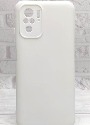 Чехол silicone case box для xiaomi redpoco x3 pro 4g / redpoco x3 pros бампер с микрофиброй белый