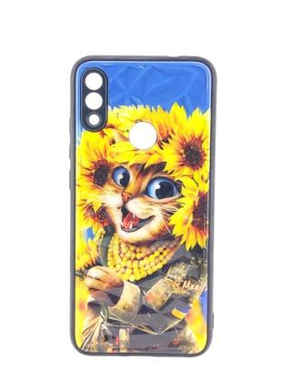Чохол prisma для телефона xiaomi note 9 / redmi note 7 pro бампер малюнок ukrainian cat