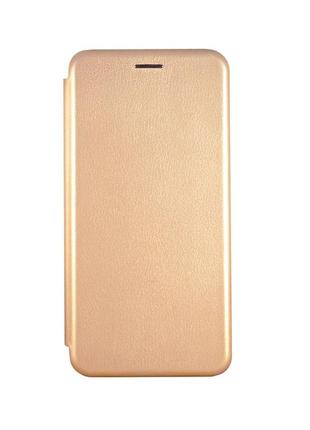Чехол книжка premium для xiaomi redmi 8 золотой