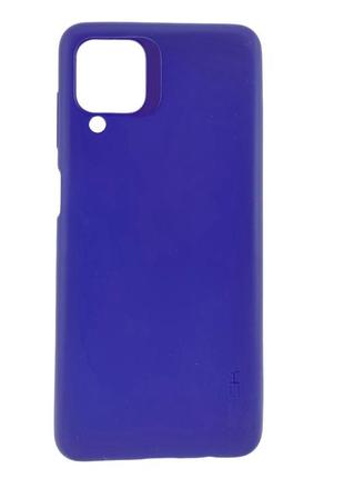 Чехол rock для samsung galaxy a12 / a125 бампер силикон синий