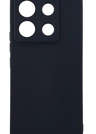 Чохол silicone case для poco x6 бампер із мікрофіброю чорний