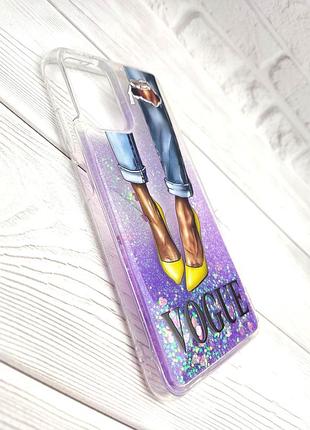 Чохол fluid glitter для xiaomi redmi note 10 4g бампер vogue 4