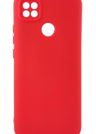 Чохол silicone case box для xiaomi redmi 9c бампер з мікрофіброю червоний
