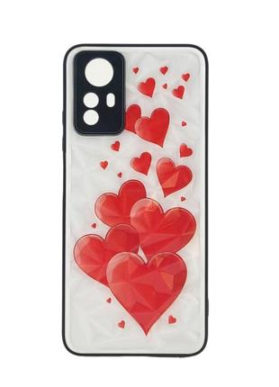Чохол prisma для телефона xiaomi redmi note 12s бампер малюнок hearts
