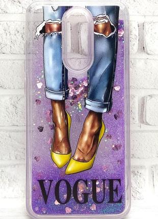 Чехол fluid glitter для xiaomi redmi 8 бампер vogue 2