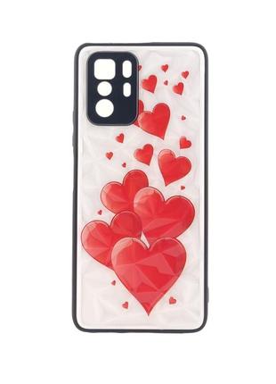 Чехол prisma для телефона xiaomi poco x3 pro 5g бампер рисунок hearts