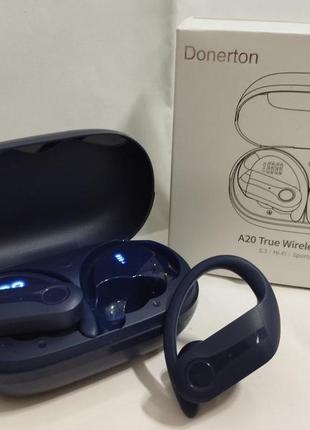 Б\в бездротові навушники для бігу tws a20 вакуумні bluetooth 5.3 мікрофоном