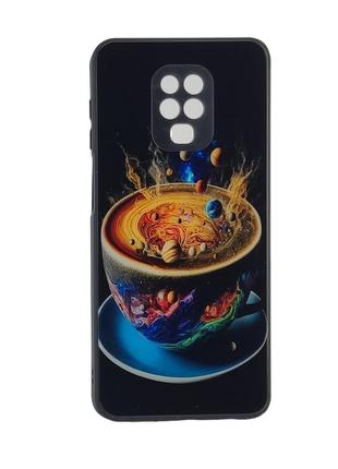 Чохол glass case для xiaomi note 9 pro бампер black mug