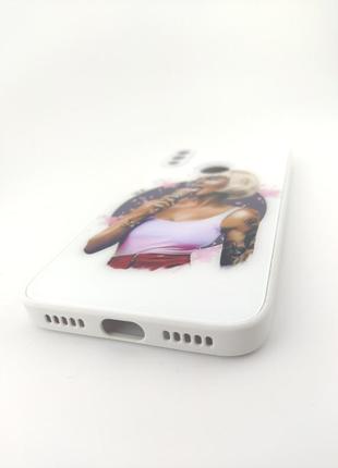Чохол glass case для xiaomi redmi note 7 / note 7 pro бампер white girl3 фото