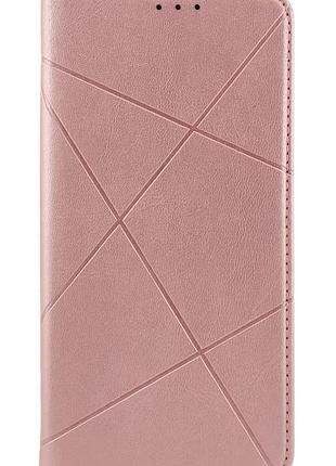 Чохол книжка business leather для xiaomi redmi note 12 pro 4g рожевий