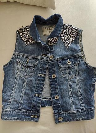 Жилетка guess оригінал з камінцями