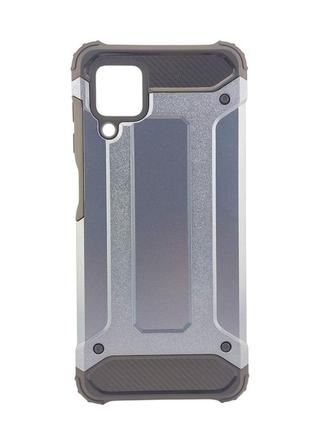 Протиударний чохол armor для телефона samsung galaxy m12 / m127 сіро-синій