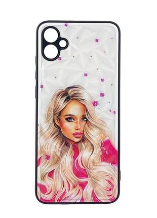 Чохол prisma для телефона samsung galaxy a04e/a042 бампер малюнок lady barbie