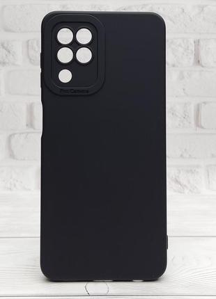 Чохол pro camera для samsung galaxy m22 / m225 бампер із мікрофіброю чорний