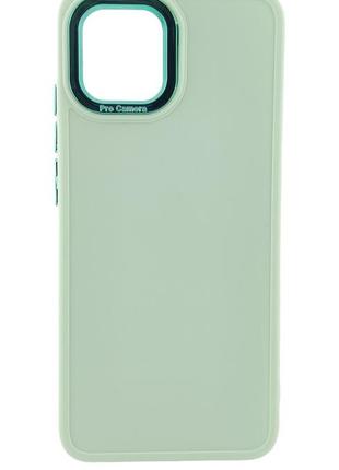 Чехол metal style для xiaomi redmi a1 бампер с микрофиброй салатовый