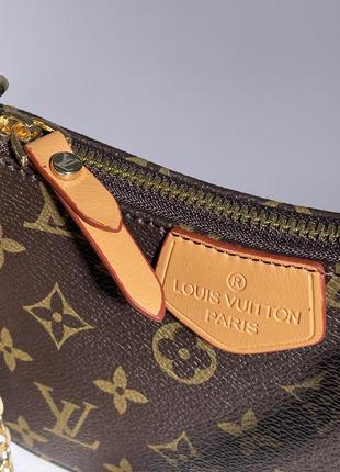 Сумка у стилі louis vuitton easy pouch on strap monogram brown2 фото