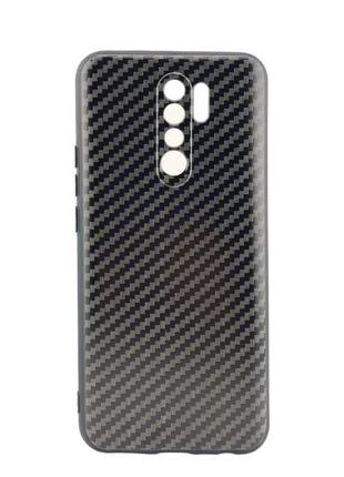 Чохол soft carbon для xiaomi redmi 9 бампер силікон чорний