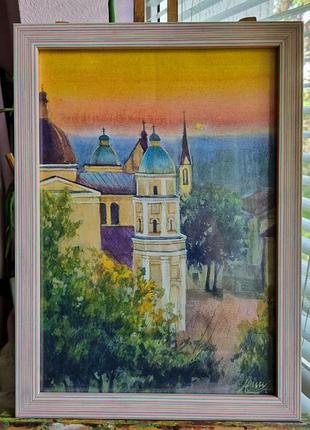 Картина акварелью 9 шт