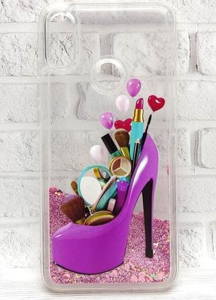 Чохол fluid glitter для xiaomi note 9 / redmi note 7 pro бампер glamur