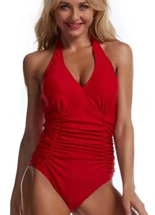 Сдельный, слитный  купальник с утяжкой 3 цвета  50/32со