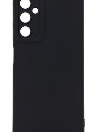 Чехол tpu pro camera для samsung galaxy a05s / a057 бампер с микрофиброй черный