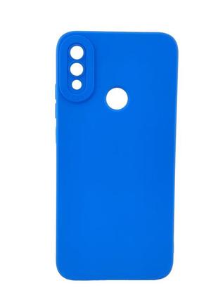 Чохол tpu pro camera для телефона xiaomi note 9 / redmi note 7 pro бампер із мікрофіброю синій