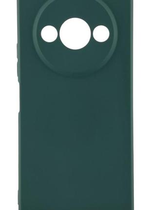 Чехол silicone case для redmi a3 бампер с микрофиброй зеленый