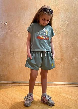 Костюм летний на девочку р.110-116
