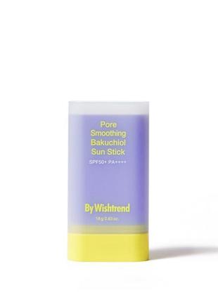 Сонцезахисний стік by wishtrend pore smoothing bakuchiol sun stick spf 50+
