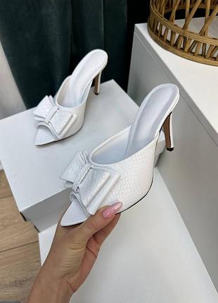 Шлепанцы женские на шпильке