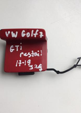 Заглушка буксирувального гака vw golf vii gti 2017-2019 рестайл зад 5g6807441a