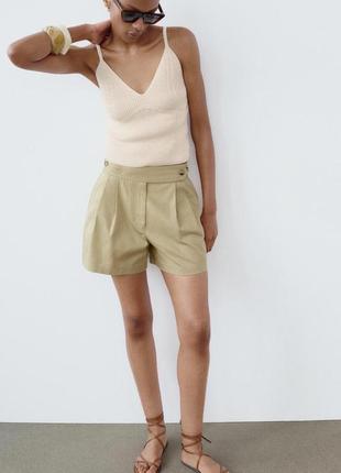 Льняные шорты zara