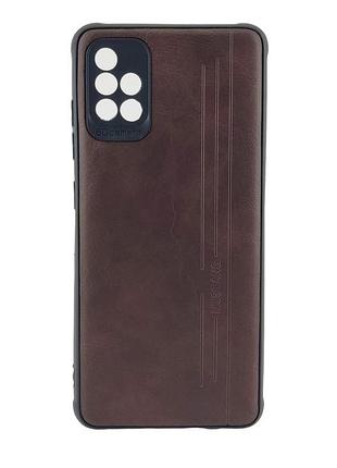 Чехол mustang для samsung galaxy a51 / a515 бампер силикон темно-коричневый