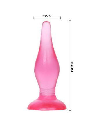 Анальна пробка - butt plug pink 2