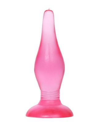 Анальна пробка - butt plug pink 3