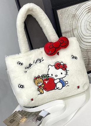 Плюшева сумочка hello kitty