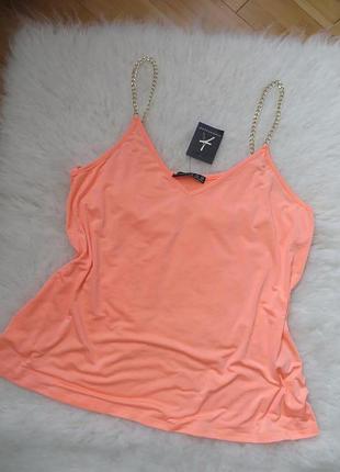 Базовая майка абрикосового цвета