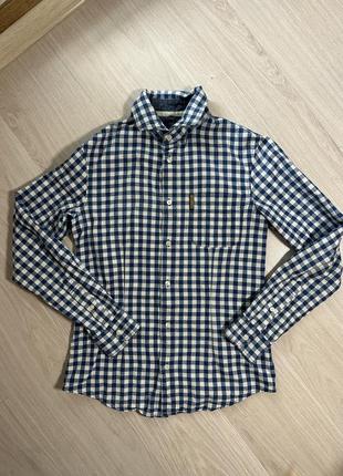 Сорочка чоловіча low-top armani jeans в клітинку