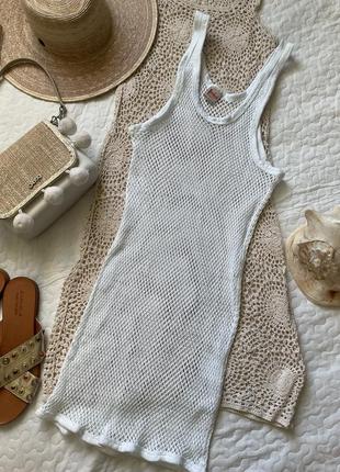 Летняя🍭 платье сетка вязаное s m