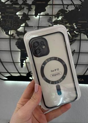 Чохол-бампер із закритою камерою для iphone 12,чохол із підтримкою magsafe для айфон 12