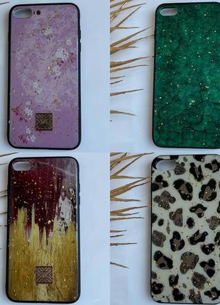 Чехол стеклянный на iphone 7/8 plus glass case чехол 7 плюс, 8 плюс