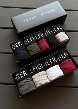Чоловічі труси боксери - в стилі tommy hilfiger набір 5 шт.