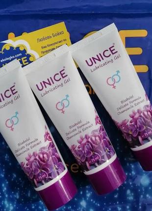 Гель-лубрикант гель лубрикант юнайс unice на водяній основі з ароматом полуниці