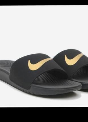 Шльопанці soft sole nike jordan cleats black pink gold