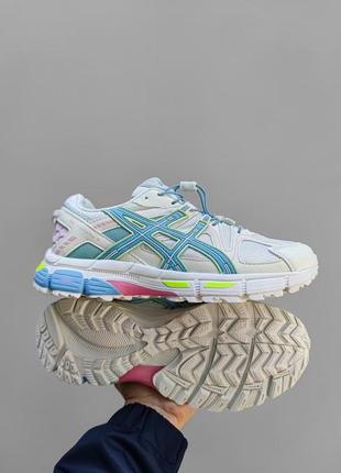 Asics gel kahana 8 light blue/pink для женщин удобные спортивные кроссовки, стильно выглядят высокое качество