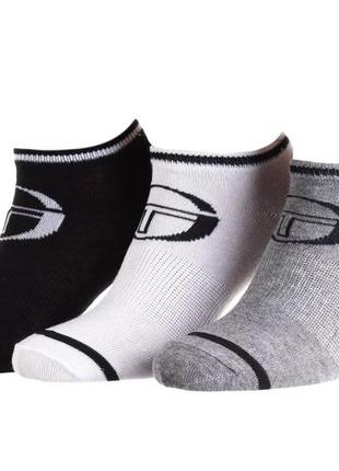 Шкарпетки sergio tacchini 3-pack 31-35 black/gray/white 83892062-11 фото