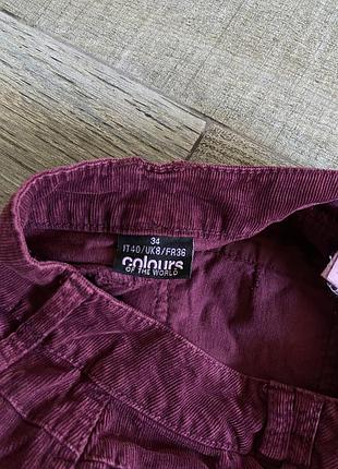 Мини юбка вельветовая 5